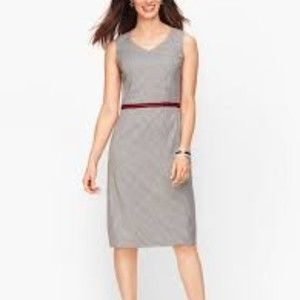 Talbots Women's SQUARE HOUNDSTOOTH SHEATH DRESS Size 18W